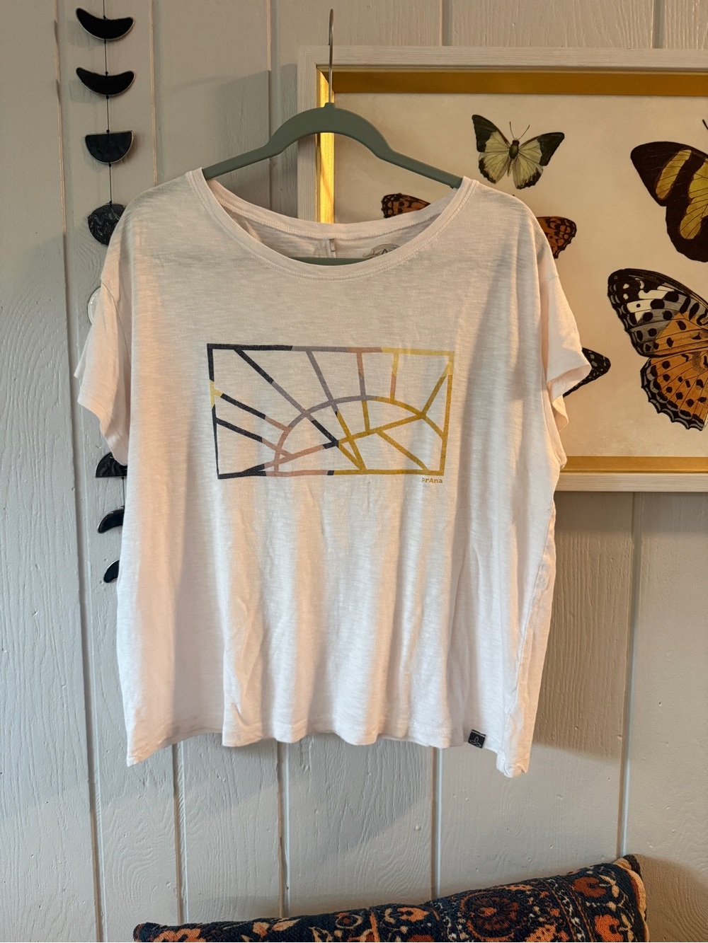 Prana Women’s  Sunburst Graphic Tee - Casual Short Sleeve Top